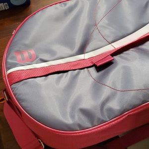 Wilson Tennis Bag Limited Edition Pink & Gray